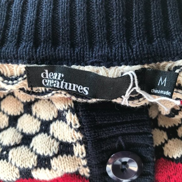 Dear Creatures | Honeycomb Pattern Cardigan - Picture 6 of 9